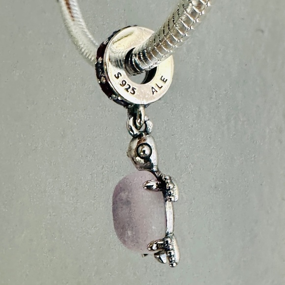 Brand new authentic Pandora pink turtle charm - Picture 3 of 4